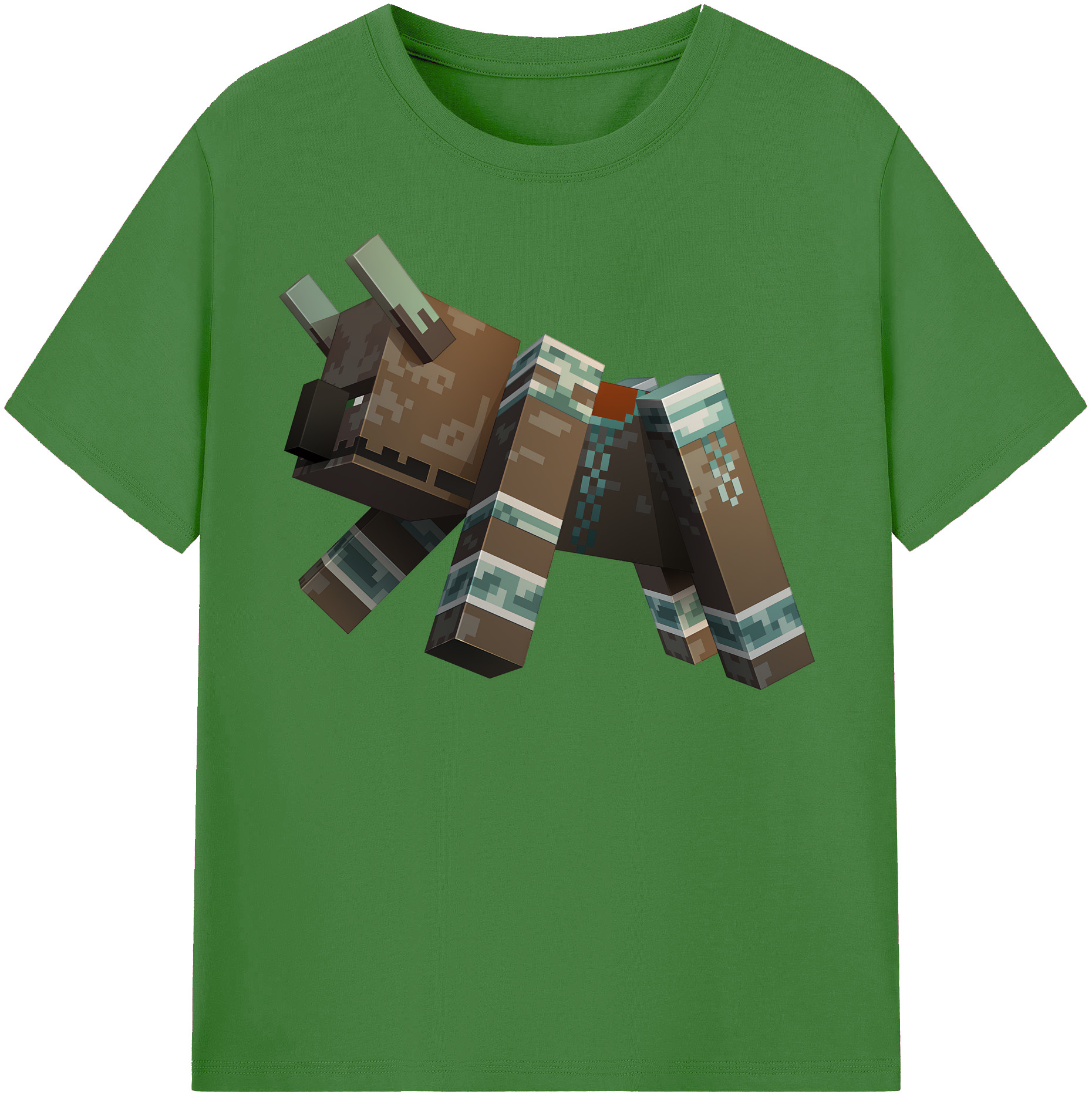 （画像用） マインクラフト ブロックの世界 Minecraft MC Block world レディースカジュアルプリントTシャツ（綿100％）